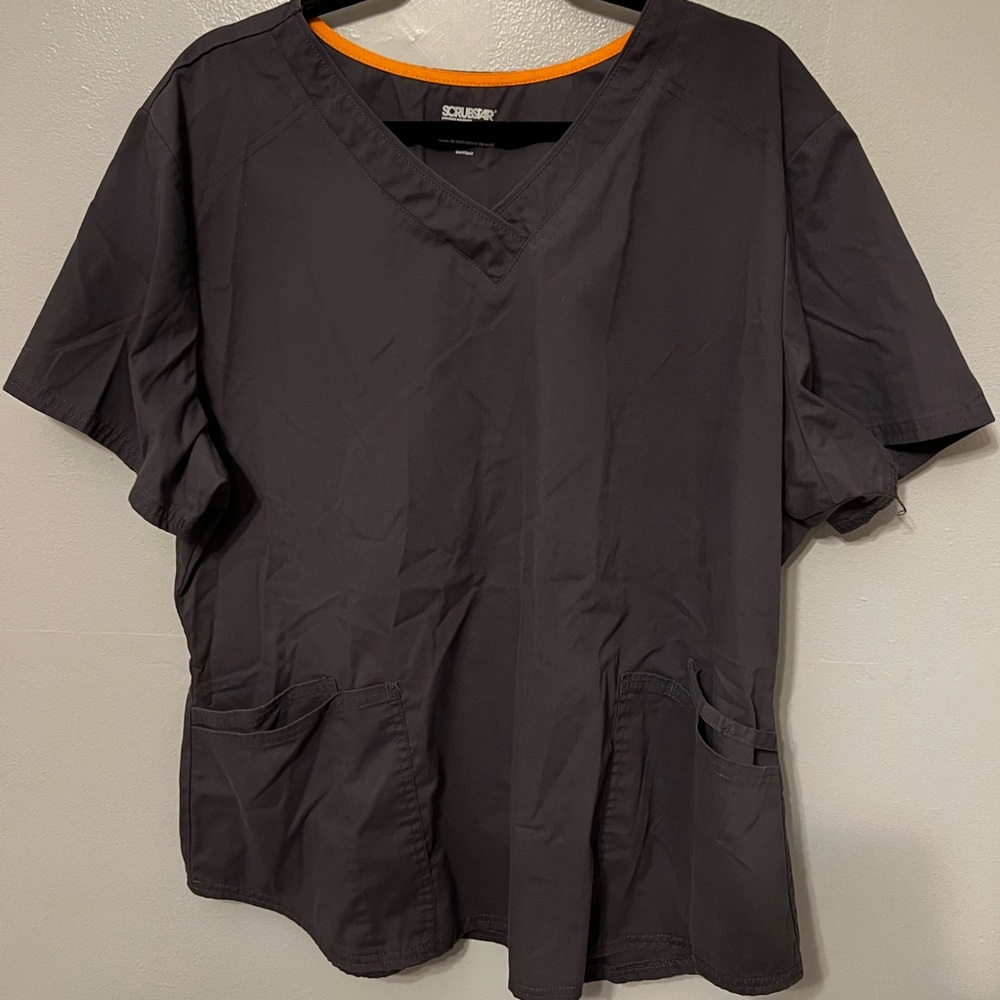 Scrubstar Pewter Scrub Top